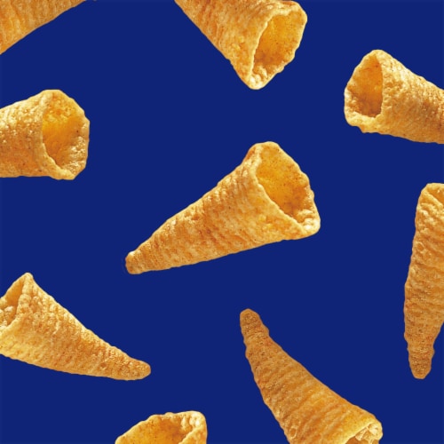 Bugles Crispy Corn Snacks Nacho Cheese Snack Bags Perspective: back