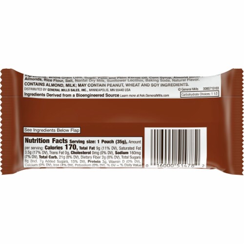 Nature Valley Almond Butter Granola Cups Perspective: back