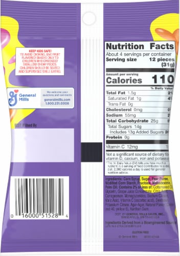Flavor Mixers Gushers™ Fruit Flavored Snacks Perspective: back