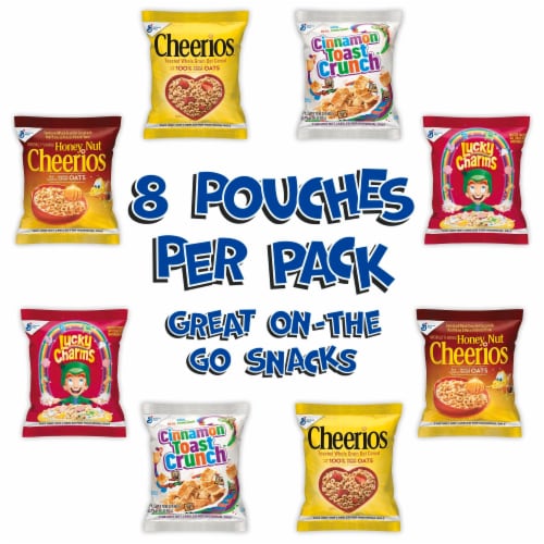 General Mills Variety Pack Bag Cereal Perspective: back
