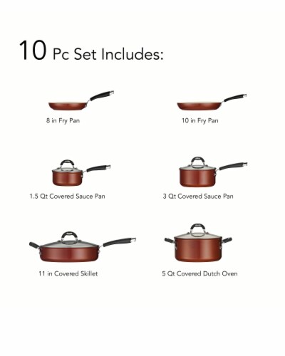 Tramontina Cookware Set - Copper Perspective: back