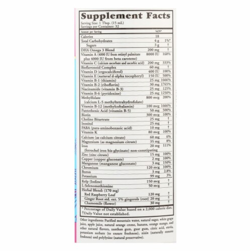 PRENATAL PLUS DHA COMPLET Perspective: back