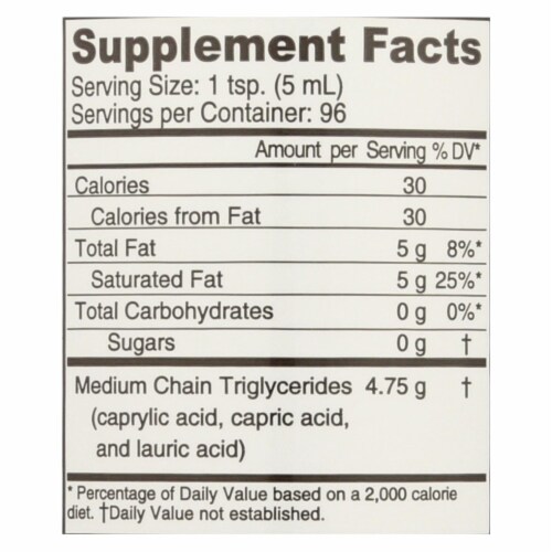 Buried Treasure Coconut MCT Oil Perspective: back