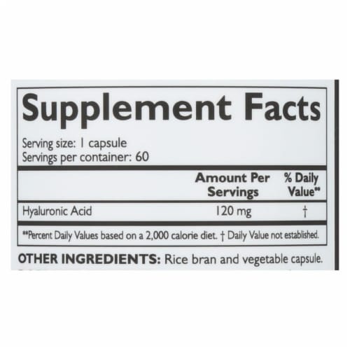 Neocell Laboratories Hyaluronic Acid - Stern - 60 Capsules Perspective: back