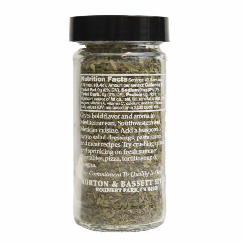 Morton & Bassett® Oregano Perspective: back