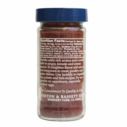 Morton & Bassett® Paprika Perspective: back