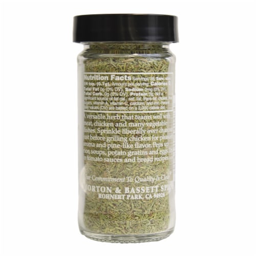 Morton & Bassett® Rosemary Perspective: back