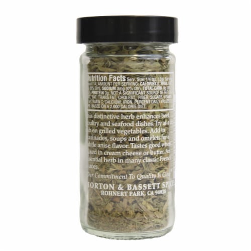 Morton & Bassett® All-Natural Tarragon Perspective: back