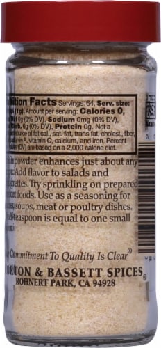Morton & Bassett® Onion Powder Perspective: back