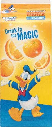 Florida's Natural Disney Donald Duck Orange Juice with Calcium Perspective: back
