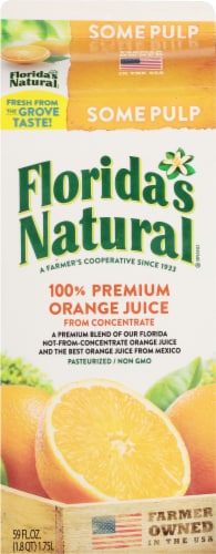 Florida's Natural Some Pulp Orange Juice Perspective: back