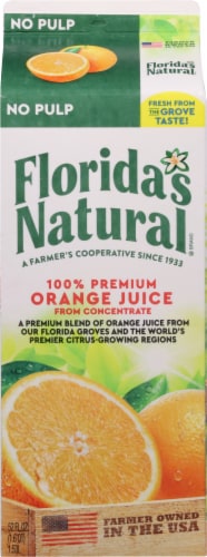 Florida's Natural® No Pulp Orange Juice Perspective: back