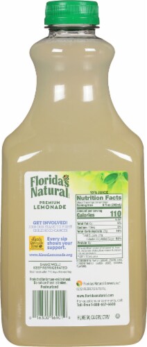 Florida's Natural® Premium Lemonade Perspective: back