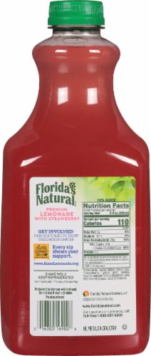 Florida's Natural® Premium Lemonade With Strawberry Perspective: back