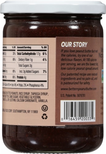 Better'n Peanut Butter Chocolate Spread Perspective: back