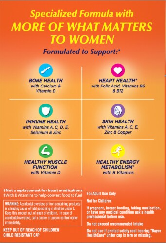 One A Day® Women's Multivitamin Tablets Perspective: back
