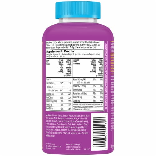 Flintstones Gummies Children's Multivitamin Supplement Perspective: back