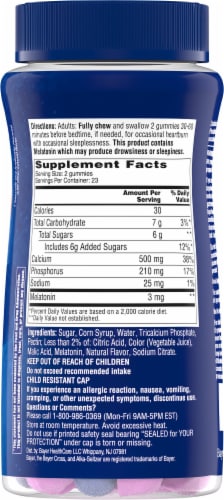 Alka-Seltzer® PM Mixed Berry Flavored Heartburn Relief + Sleep Support Mixed Gummies Perspective: back