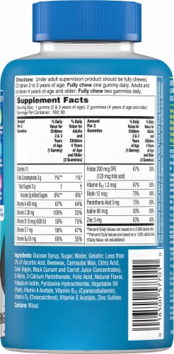 One A Day Kids Complete Multivitamin Gummies Perspective: back