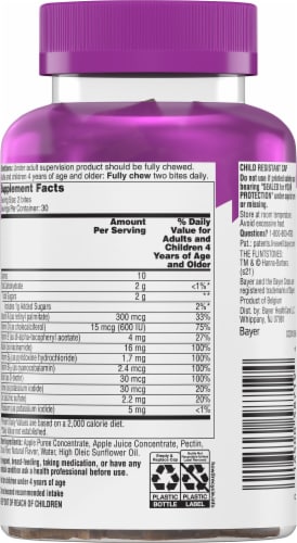 Flintstones Fruit Bites Kids Multivitamin Bites Perspective: back