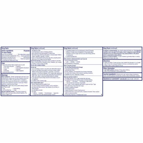 Alka-Seltzer Plus® Severe Night Cold Medicine PowerFast Fizz™ Effervescent Tablets Perspective: back
