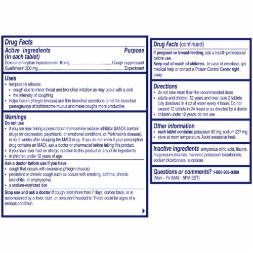Alka-Seltzer Plus® Cough Congestion Cold and Flu Medicine Perspective: back