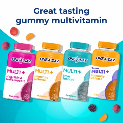 One A Day® Multi + Brain Support Complete Multivitamin Gummies Perspective: back