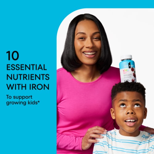One A Day® Kids Multi with Iron Vitamin Gummies Perspective: back