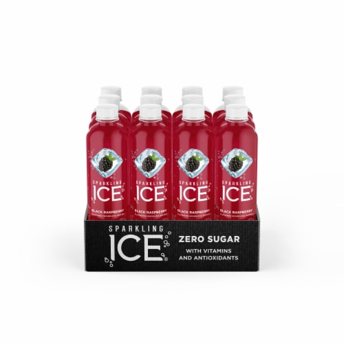 Sparkling Ice® Black Raspberry Flavored Sparkling Water Perspective: back