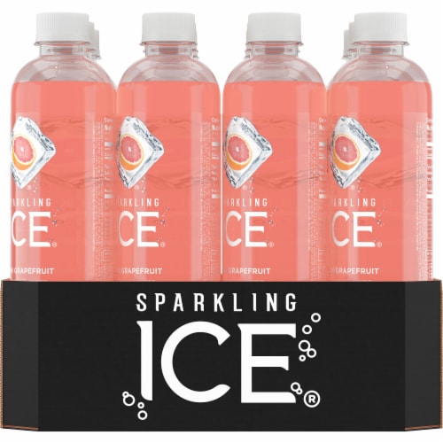 Sparkling Ice® Pink Grapefruit Flavored Sparkling Bottled Water Perspective: back