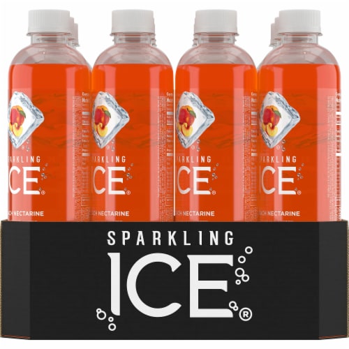 Sparkling Ice® Peach Nectarine Flavored Sparkling Bottled Water Perspective: back