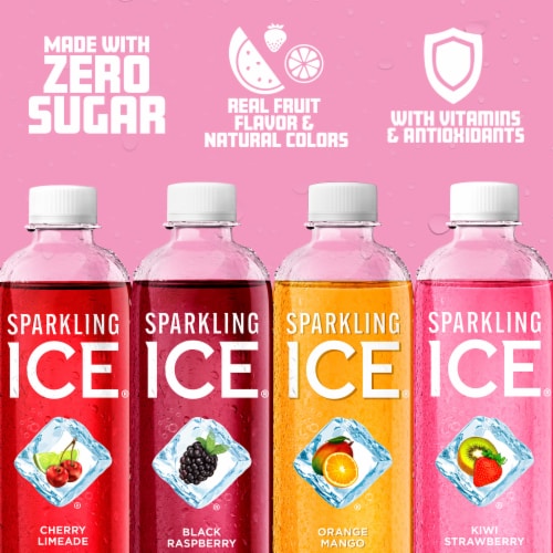 Sparkling Ice Zero Sugar Sparkling Water Variety Pack Perspective: back