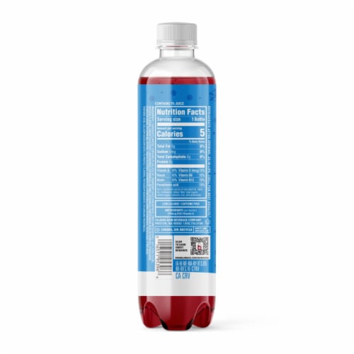 Sparkling Ice® Cranberry Frost Flavored Sparkling Bottled Water Perspective: back