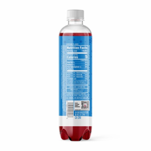 Sparkling Ice® Cranberry Frost Flavored Sparkling Bottled Water Perspective: back