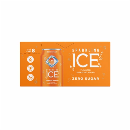 Sparkling Ice® Orange Mango Flavored Sparkling Water Cans Perspective: back