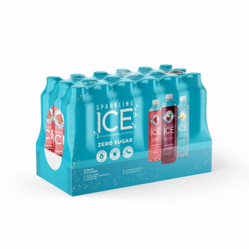 Sparkling Ice Blue Variety Pack Zero Sugar Sparkling Water Perspective: back