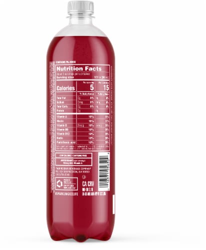 Sparkling Ice® Fruit Punch Flavored Sparkling Bottled Water Perspective: back