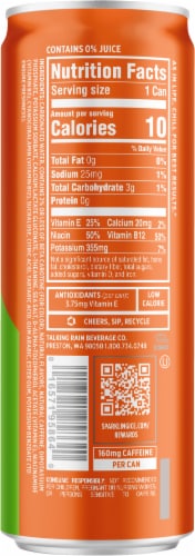 Sparkling Ice® + Energy Maximum Mango Energy Drink Perspective: back