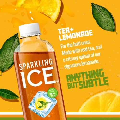 Sparkling Ice Zero Sugar Tea + Lemonade Water Perspective: back