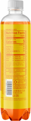 Sparkling Ice® Starburst™ Orange Flavored Sparkling Water Perspective: back