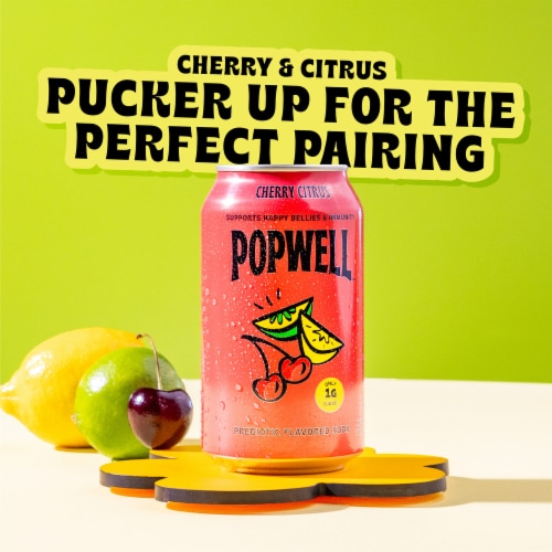 Popwell Cherry Citrus 12oz Standard Can Perspective: back