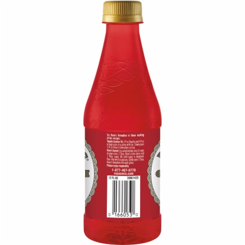 Rose's Grenadine Syrup Perspective: back