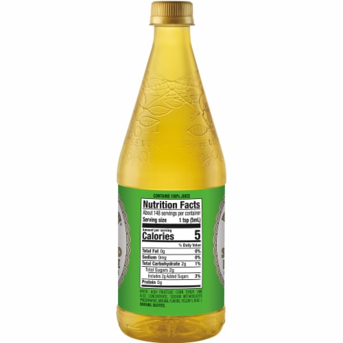 Rose's® Lime Juice Cordial Prepared Cocktail Perspective: back