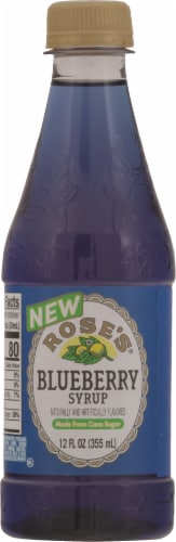 Rose's® Cane Sugar Blueberry Syrup Perspective: back
