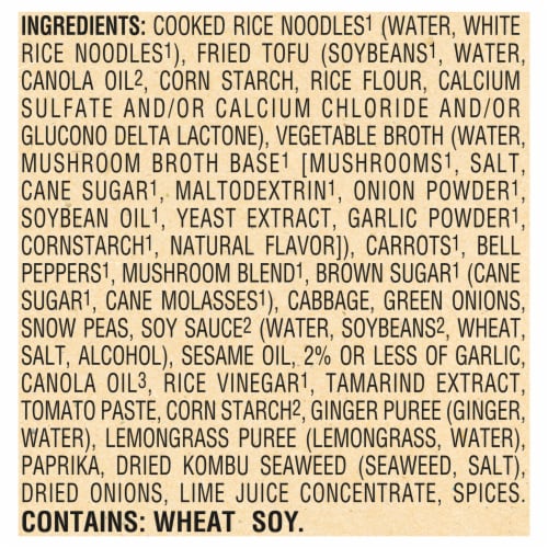 Sweet Earth Vegan Pad Thai Frozen Meal Perspective: back