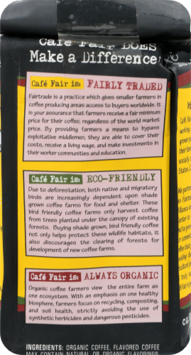 Cafe Fair® Morning Blend Medium Roast Organic Whole Bean Coffee Perspective: back