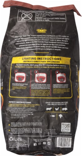 Royal Oak® Super Size™ Instant Lighting Charcoal Briquets Perspective: back