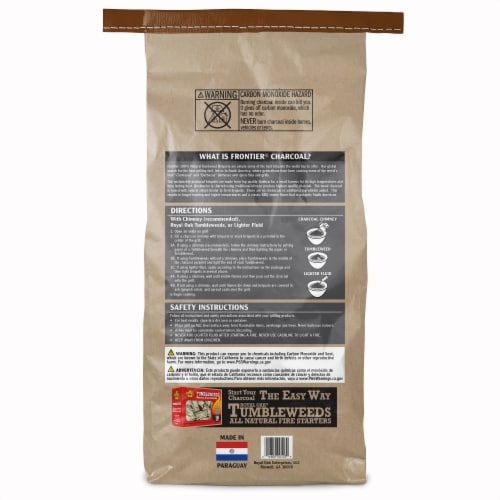 Frontier™ 100% Natural Hardwood Lump Charcoal - Original Perspective: back