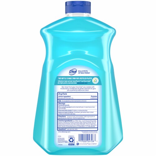 Dial Spring Water Antibacterial Liquid Hand Soap With Moisturizer Refill Perspective: back