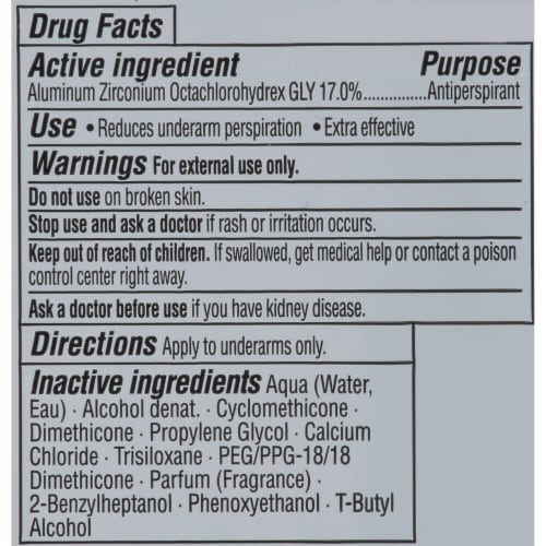 Right Guard Xtreme Defense 5 Fresh Blast Gel Deodorant Perspective: back